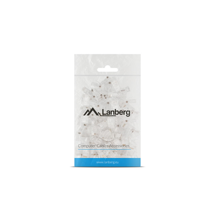 Lanberg Plug RJ45 CAT.5E UTP plug 8P8C, 100 pcs | PLU-5000 | Transparent