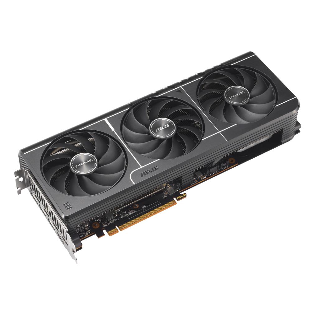 Graphics Card ASUS AMD Radeon RX 9070 XT 16 GB GDDR6 256 bit PCIE 5.0 16x Triple slot Fansink 1xHDMI 3xDisplayPort PRIME-RX9070XT-O16G