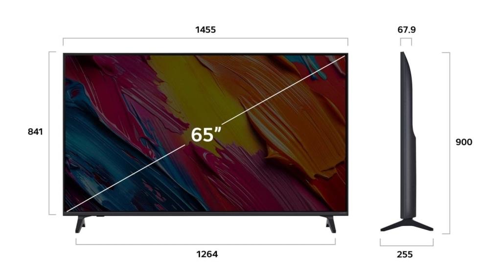 TV Set LG 65 " 4K Ultra HD 3840 x 2160 pixels Flat 16:9 QNED 65QNED70A6A