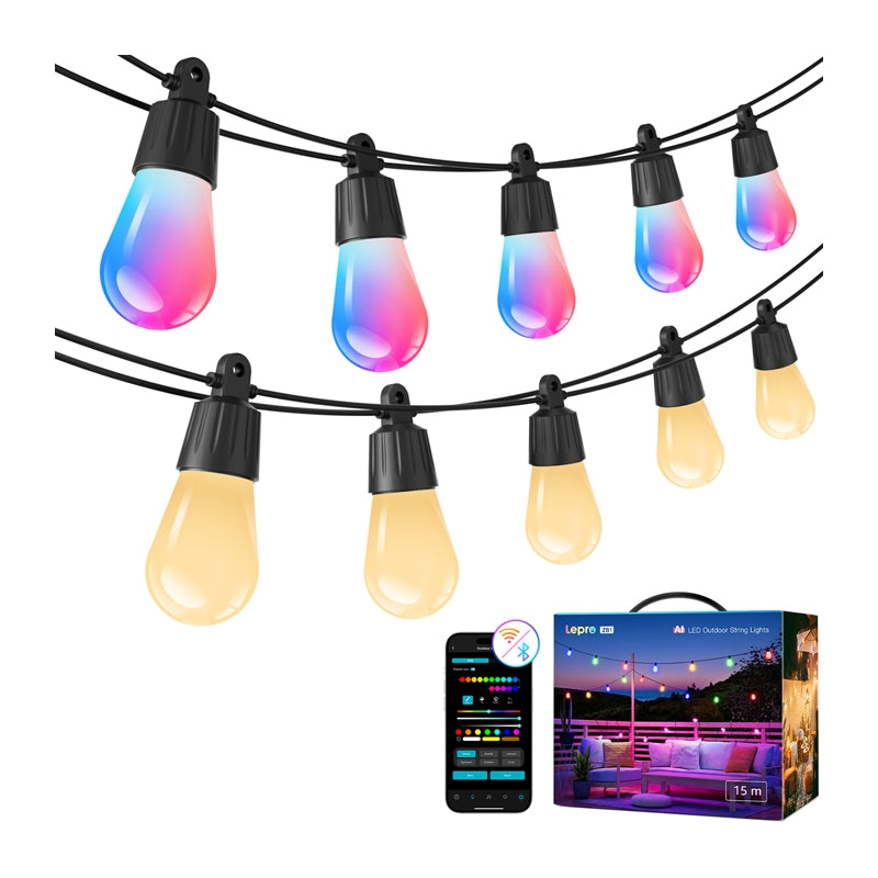 LEPRO ZB1-15 Wi-Fi String Lights, 15 m - Image 2