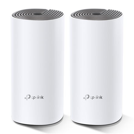 C1200 Whole Home Mesh Wi-Fi System | Deco E4 (2-pack) | 802.11ac | 867+300 Mbit/s | 10/100 Mbit/s | Ethernet LAN (RJ-45) ports 2 | Mesh Support Yes | MU-MiMO Yes | No mobile broadband | Antenna type 2xInternal