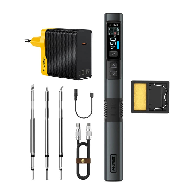FNIRSI 100W Smart Soldering Iron with Tool Box HS-02B MAX - Image 2