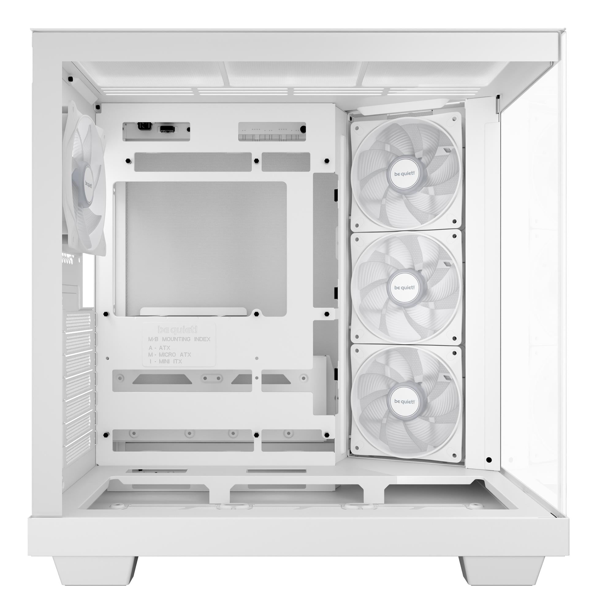 Case BE QUIET ATX/micro ATX/Mini-ITX White Midi Tower PC BGW86