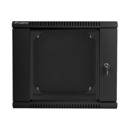 Lanberg | Rack cabinet 19" double-section wall-mount 9U/600x600 (flat pack) | WF02-6609-10B | Black