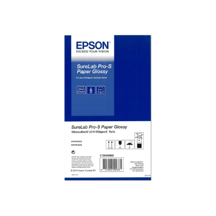 SureLab Pro-S Paper Glossy BP 6x65 2 rolls | C13S450062BP | Glossy | Variable Length / Special Camera Ratio, Panoramic /