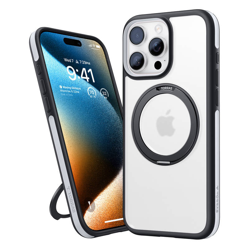 Torras Ostand R Fusion Case for iPhone 16 Pro Max (Black) - Image 5