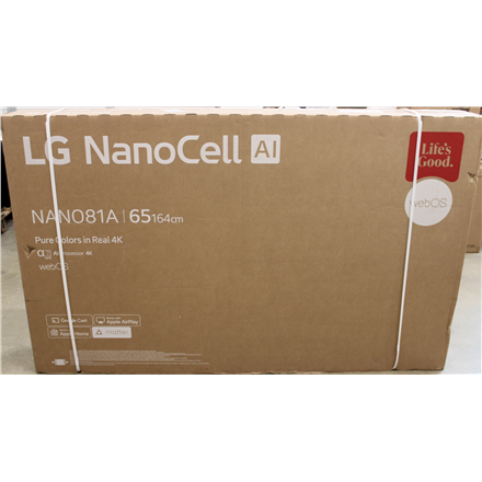 SALE OUT. LG 65NANO81A3A 65" (165 cm) LED LCD TV | SALE OUT. | LG 65NANO81A3A | 65 | Smart TV | webOS 25 | UHD | DAMAGED