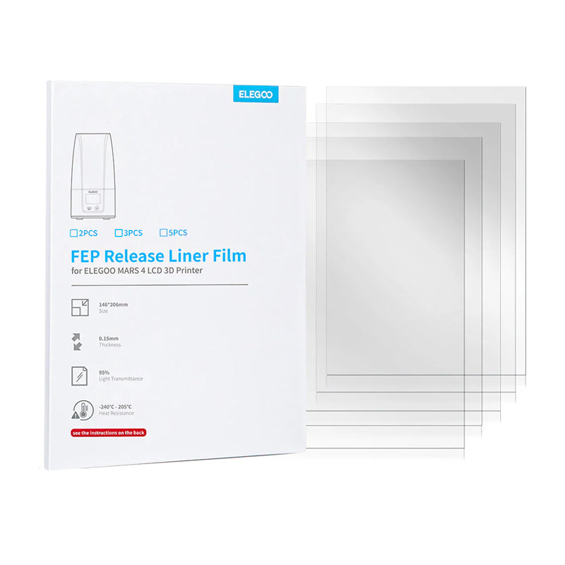 FEP film for ELEGOO Mars 5 (5 pieces) - Image 1