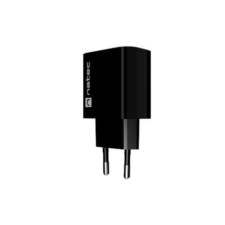Natec Ribera USB Charger 1X USB-A + 1X USB-C 20W, Black