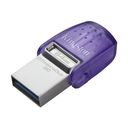 Kingston | DataTraveler | DT Micro Duo 3C | 64 GB | USB Type-C/Type-A | Purple