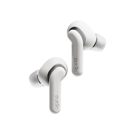 Sudio Earbuds | E4 Pro | Bluetooth | In-ear | Microphone | Cloud White | Noise canceling | Noise reduction | Wireless