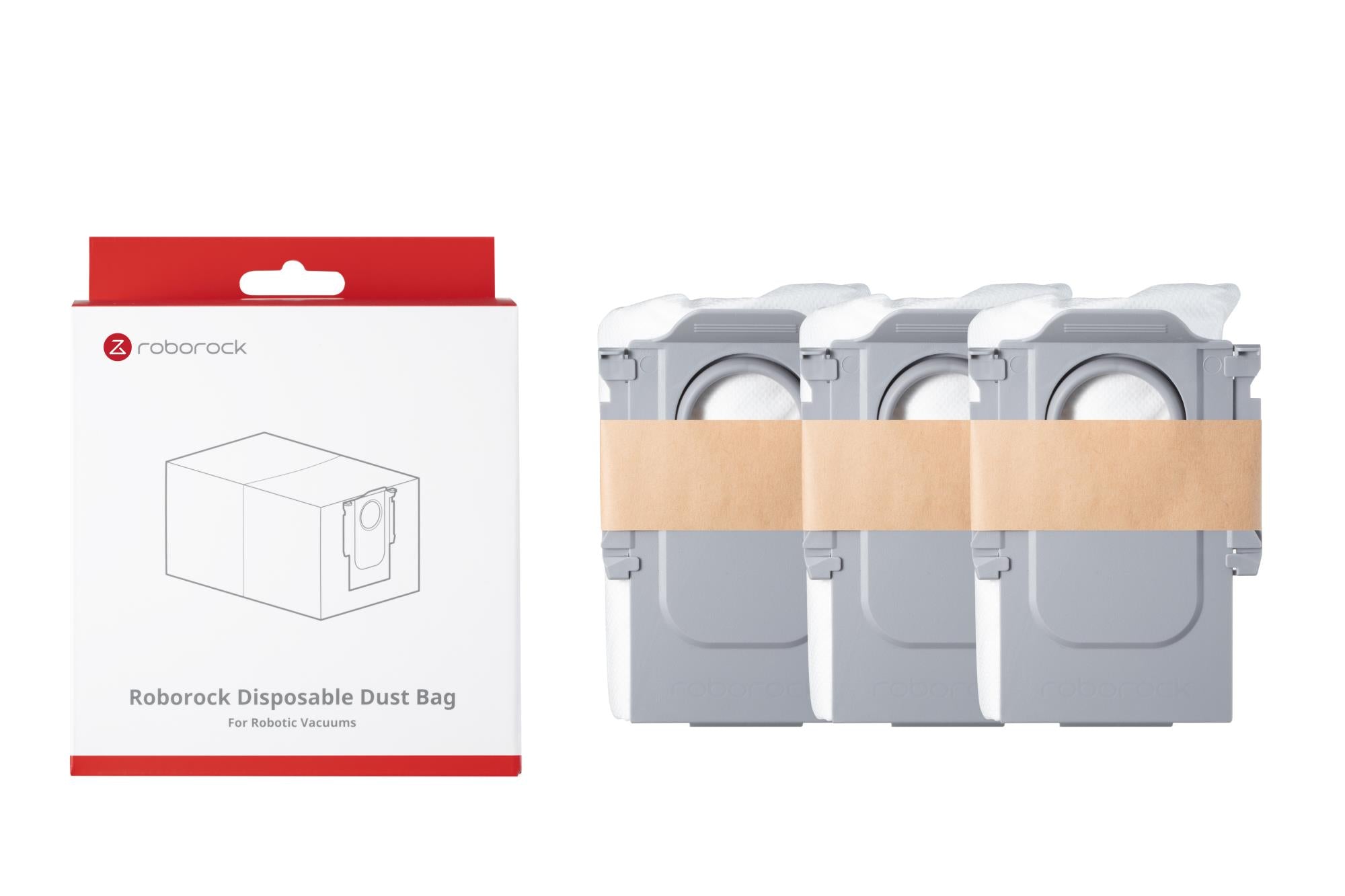 Vacuum Cleaner Accessory ROBOROCK Disposable Dust bag For Qrevo/Qrevo MaxV/S8 MaxV Ultra/Qrevo S/Qrevo Pro/Qrevo Plus/Qrevo Curv/Qrevo Edge/Saros 10R/Saros Z70/Saros 10/Vivian S/Vivian SC/QR 798/Qrevo 5AE/Qrevo Curv 5A1/Qrevo Edge 5V1/QR 798/Qrevo Curv 2