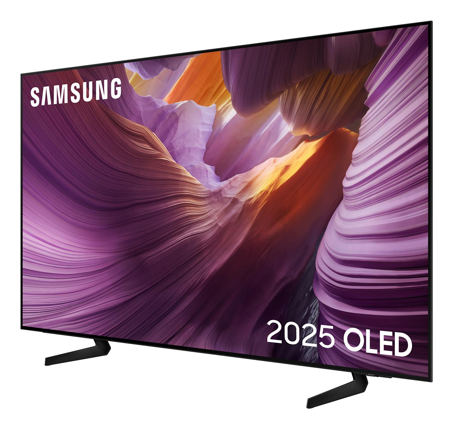 TV Set SAMSUNG 55" OLED/4K/Smart 3840x2160 Wireless LAN Bluetooth Tizen Black QE55S85FAUXXH