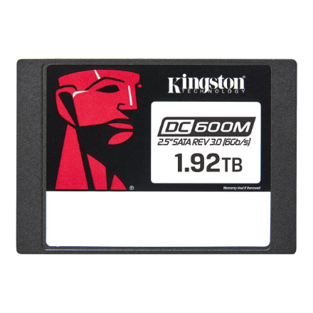 Kingston DC600M | 1920 GB | SSD form factor 2.5" | Solid-state drive interface SATA Rev. 3.0 | Read speed 560 MB/s | Wri