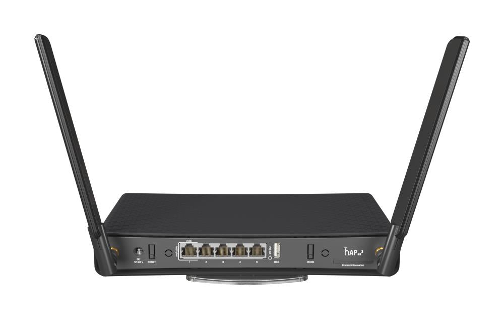 Wireless Router MIKROTIK Wireless Router IEEE 802.11 b/g IEEE 802.11n IEEE 802.11ac IEEE 802.11ax USB 3.0 5x10/100/1000M Number of antennas 2 C53UIG+5HPAXD2HPAXD