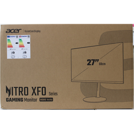 SALE OUT. | Acer Nitro XF27Q Ergo | 27 " | IPS | QHD | 144 Hz | 1 ms | 250 cd/m² | HDMI ports quantity 2 | Warranty 24 m