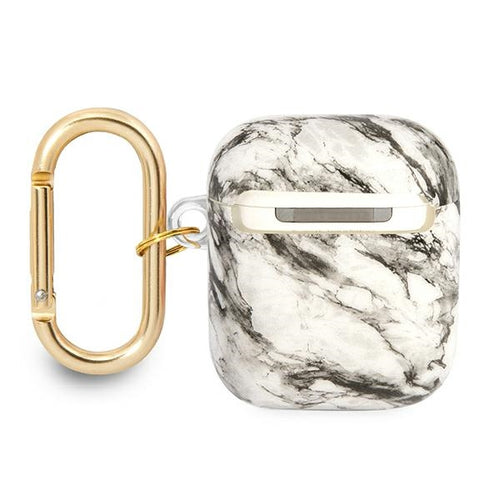 Guess GUA2HCHMAG AirPods cover grey/grey Marble Strap Collection