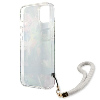 Guess GUHCP13SHFLSB iPhone 13 mini 5.4" blue/blue hardcase Flower Strap