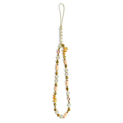 Guess pendant GUSTBOHP Phone Strap brown/brown Beads Bohemia