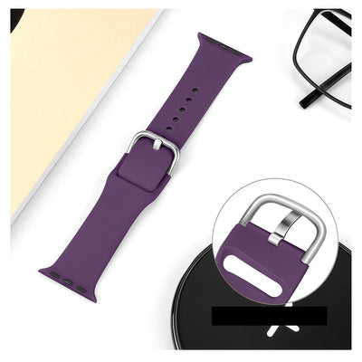 Silicone Strap APS for Apple Watch 38/40/41mm Strap Watch Bracelet - Yellow — Hurtel