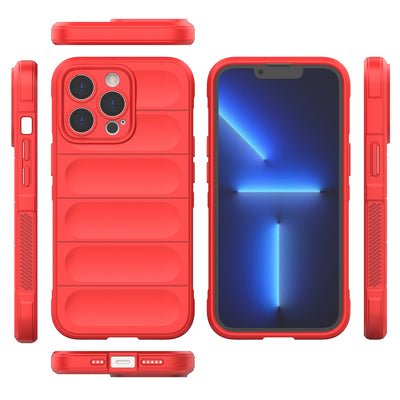 Magic Shield Case for iPhone 13 Pro flexible armored cover red — Hurtel