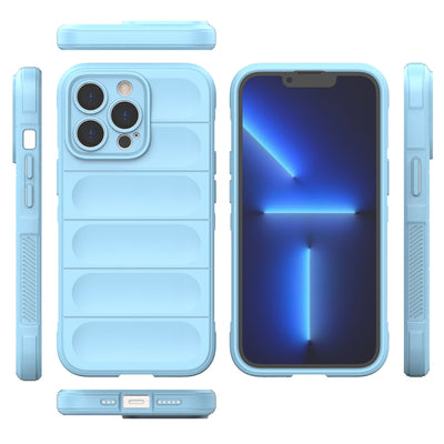 Magic Shield Case for iPhone 13 Pro flexible armored cover light blue — Hurtel