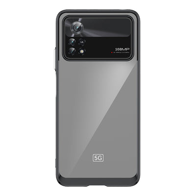 Outer Space Case for Xiaomi Poco X4 Pro 5G cover with a flexible frame black — Hurtel