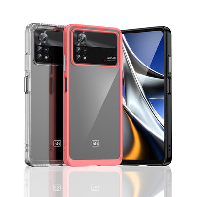 Outer Space Case for Xiaomi Poco X4 Pro 5G cover with a flexible frame black — Hurtel