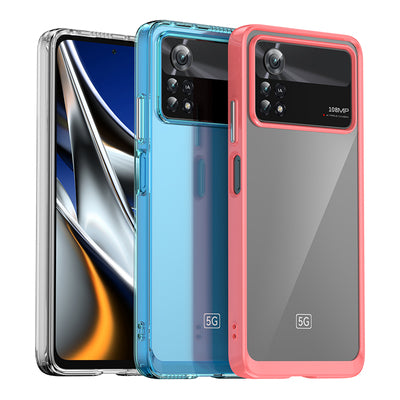 Outer Space Case for Xiaomi Poco X4 Pro 5G cover with a flexible frame black — Hurtel
