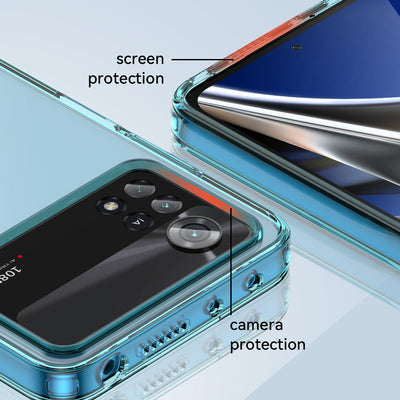 Outer Space Case for Xiaomi Poco X4 Pro 5G cover with a flexible frame black — Hurtel
