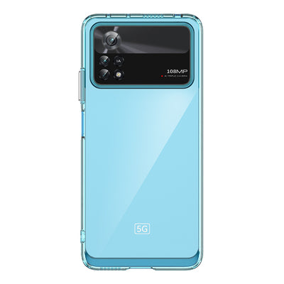 Outer Space Case for Xiaomi Poco X4 Pro 5G cover with a flexible frame blue — Hurtel