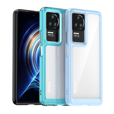 Outer Space Case for Xiaomi Poco F4 5G cover with a flexible frame black — Hurtel