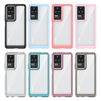 Outer Space Case for Xiaomi Poco F4 5G cover with a flexible frame black — Hurtel