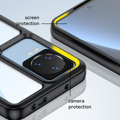 Outer Space Case for Xiaomi Poco F4 5G cover with a flexible frame blue — Hurtel