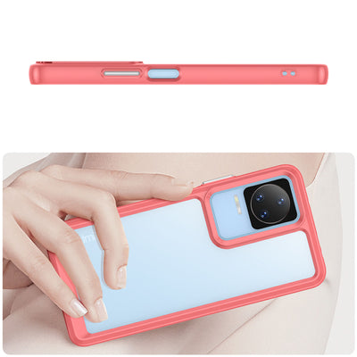 Outer Space Case Xiaomi Poco F4 5G cover with a flexible frame red — Hurtel