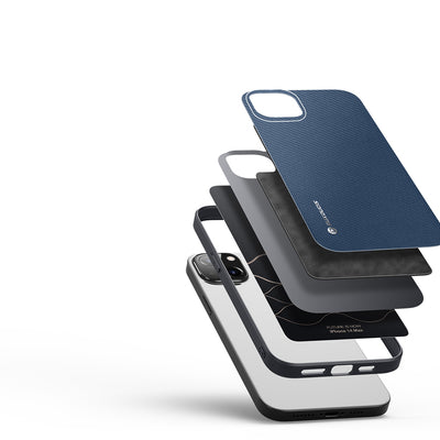 Dux Ducis Fino case cover iPhone 14 Plus blue nylon