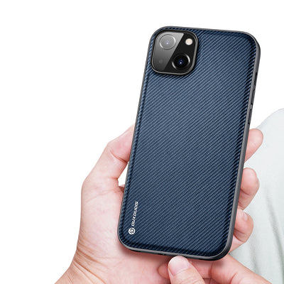 Dux Ducis Fino case cover iPhone 14 Plus blue nylon
