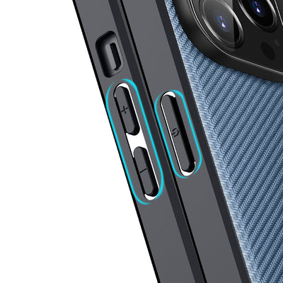 Dux Ducis Fino case cover iPhone 14 Pro Max blue nylon