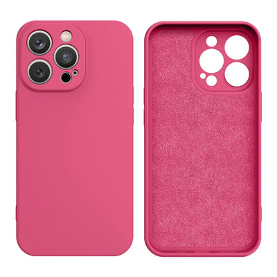 Silicone case iPhone 14 Plus silicone case fuchsia — Hurtel