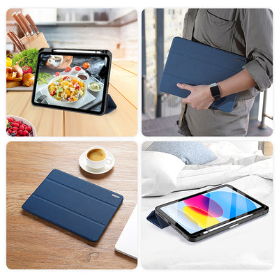 Dux Ducis Domo iPad 10.9” 2022 / iPad 11” 2025 smart cover case with stand blue