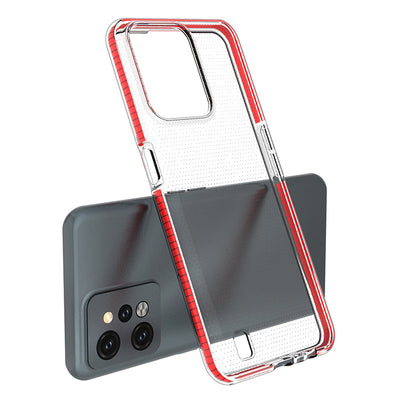 Spring Case for Realme C31 silicone case with a frame light pink — Hurtel