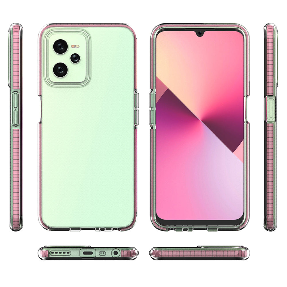 Spring Case case for Realme C35 silicone cover with frame black — Hurtel