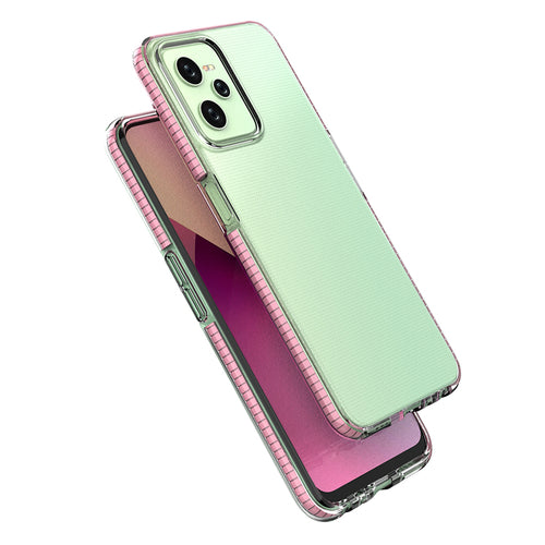 Spring Case case for Realme C35 silicone cover with frame black — Hurtel