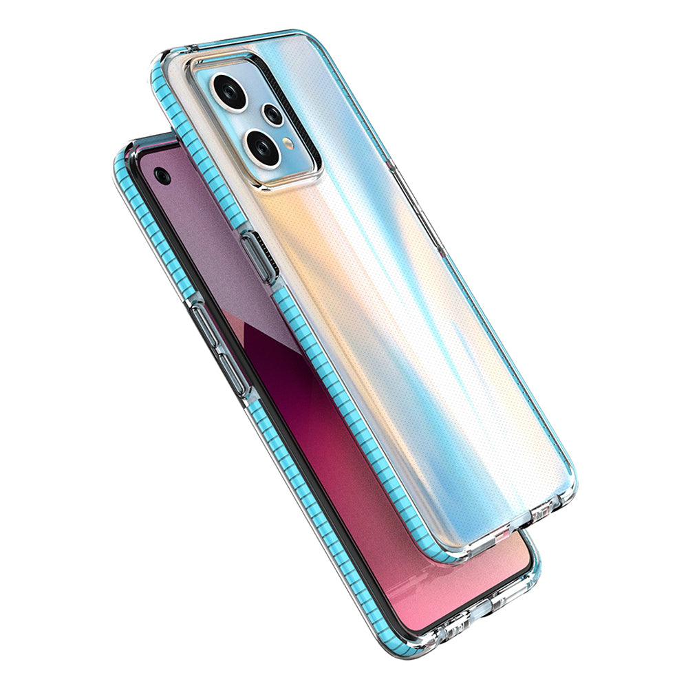 Spring Case for Realme 9 Pro+ / Realme 9 silicone cover with frame black — Hurtel