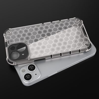 Honeycomb case for iPhone 14 armored hybrid cover black — Hurtel