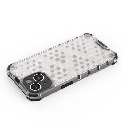 Honeycomb case for iPhone 14 Plus armored hybrid cover blue — Hurtel