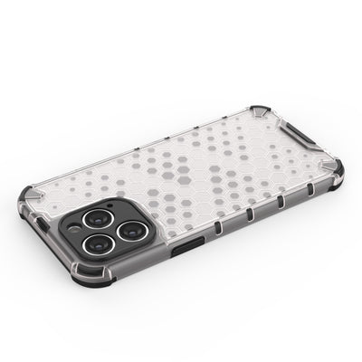 Honeycomb case for iPhone 14 Pro Max armored hybrid cover black — Hurtel