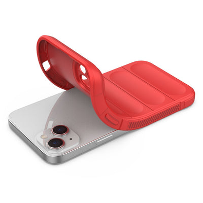 Magic Shield Case case for iPhone 14 Plus flexible armored cover red — Hurtel