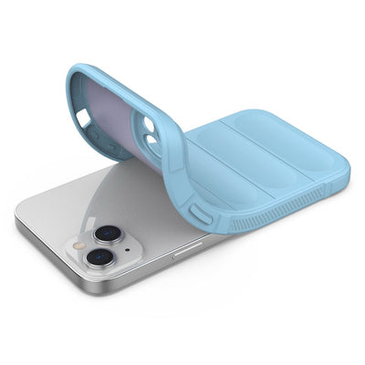 Magic Shield Case case for iPhone 14 Plus flexible armored case light blue — Hurtel