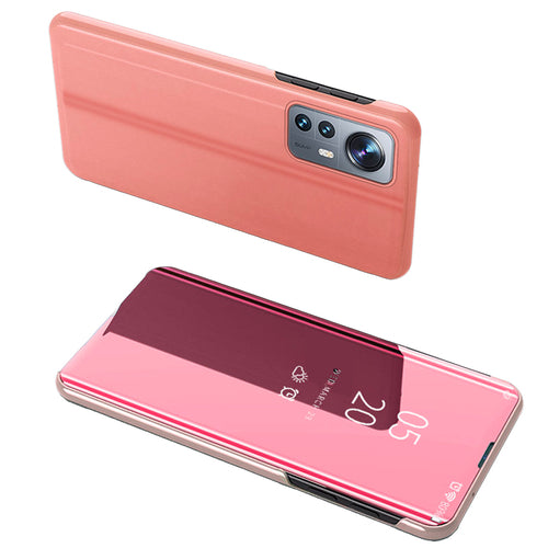 Clear View Case cover for Xiaomi 12 Lite cover with a flap pink — Hurtel
